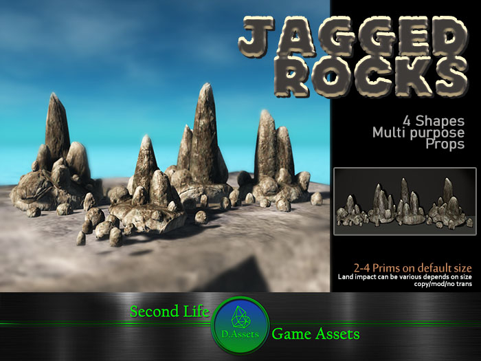 :D.Assets: - Jagged Rocks [ADD ME]