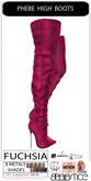 Baiastice_Phebe High Boots-Fuchsia