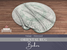 Furnicha - Distressed Vintage Oriental Round Rug - Bahar