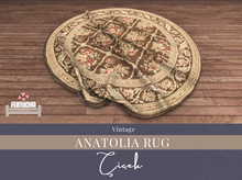 Furnicha - Antique Anatolian Round Rug - Cicek
