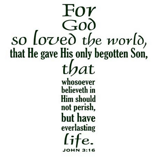John3:16 Wall Sticker