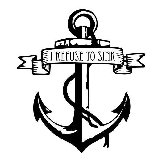 Refuse to Sink Wall Sticker
