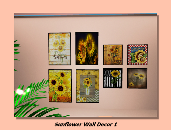 Sunflower Wall Decor Posters-full perm textures