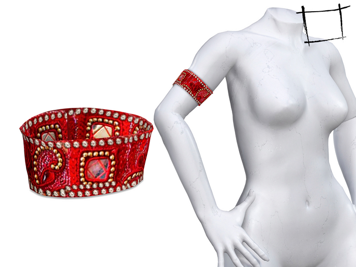 Full Perm Female Non Rigged Tribal Pattern Armband