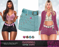 Cotton Shorts - Carissa Color Cotton Shorts FATPACK