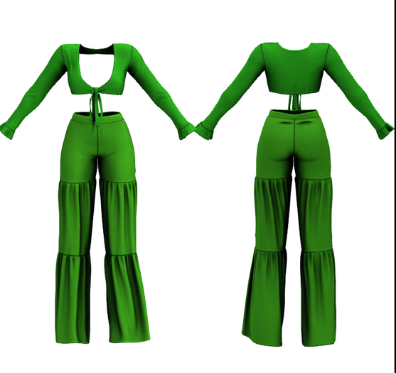 #UNIVERSA - Molly Pants - Green - ADULT