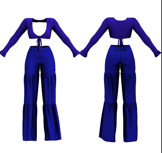 #UNIVERSA - Molly Pants - Blue - ADULT