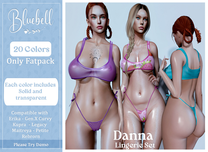 BLUEBELL Danna Lingerie Set - White