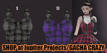 9. POISON ROUGE Katrina Top Black Plaid maitreya