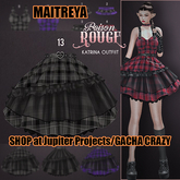 13. POISON ROUGE Katrina Skirt Black Plaid maitreya