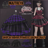 15. POISON ROUGE Katrina Skirt Purple Plaid maitreya