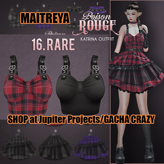 16. POISON ROUGE Katrina Tops maitreya RARE