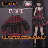 17. POISON ROUGE Katrina Skirt Red Plaid maitreya RARE