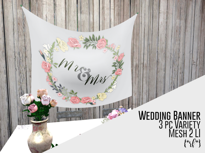 {*rf*} Wedding Banner (3 Pc Variety)