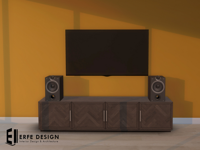 -Cozy tv set with speakers 4 LI [Erfe Design] PACK !