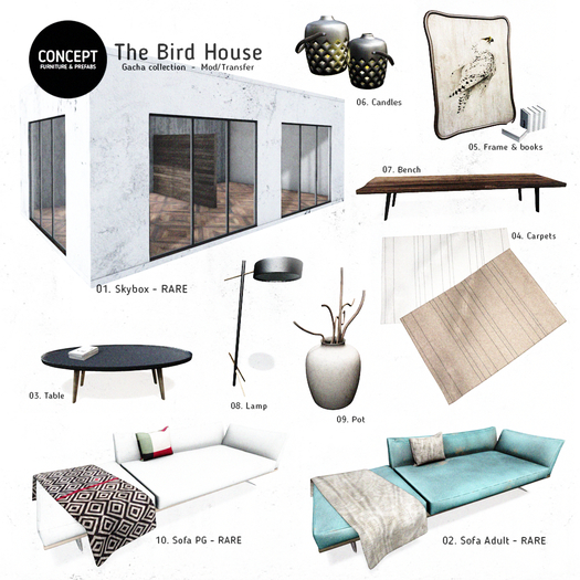 Concept} The Bird House (FULL SET)