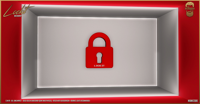 Lock It Backdrop - The Bearded Guy