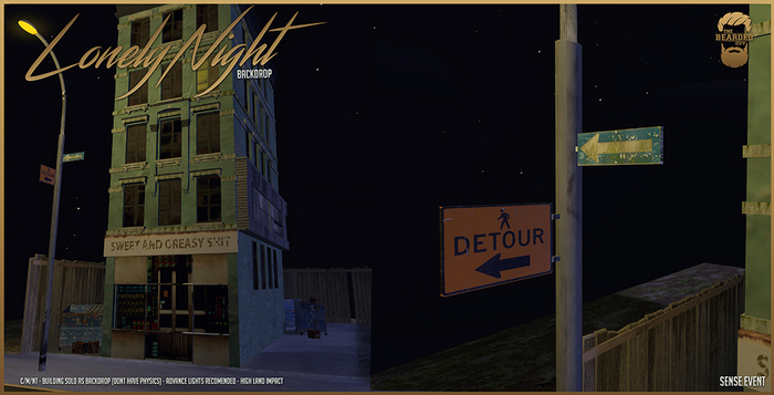 Lonely Noche Backdrop - The Bearded Guy
