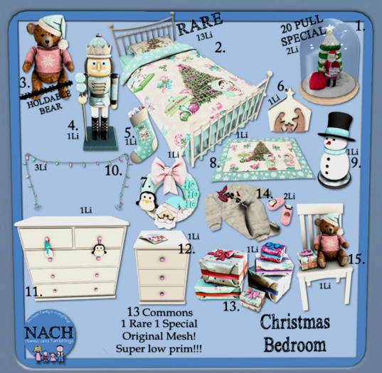2. NACH Christmas Bed RARE