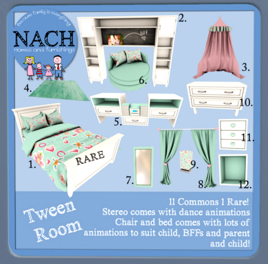 1. NACH Tween  Bed RARE