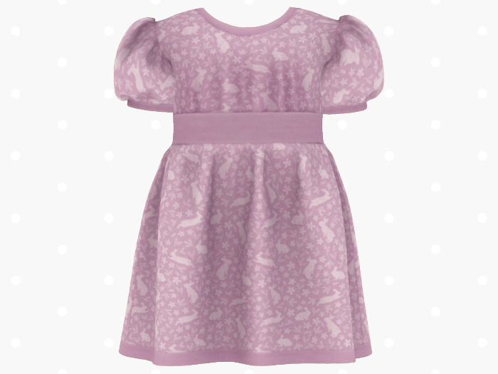 Bloom Spring Bunny Dress (Lilac)