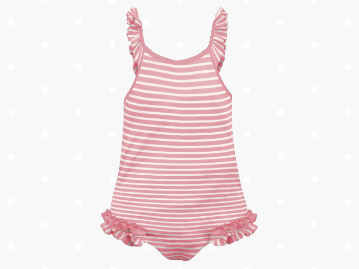 Bloom Striped Swimsuit (Pink)