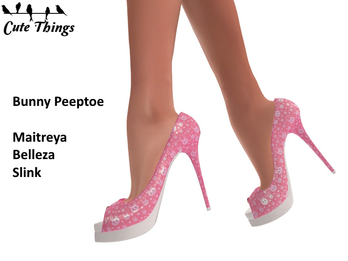 [CT] Peeptoe High Heel Bunny Belleza - Maitreya - Slink