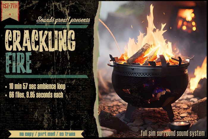 Sounds Great! Ambient System - Crackling Fire