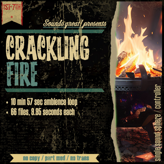 Sounds Great! Single Controller - Crackling Fire