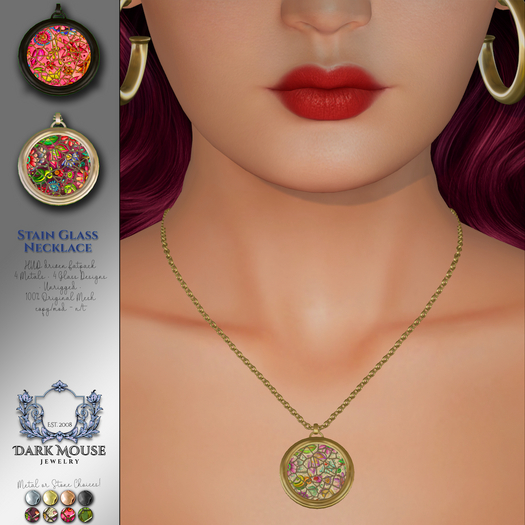 *DM* Stained Glass Necklace