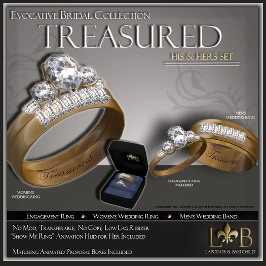 Wedding Ring Set - Gold - Treasured Oval - Wedding Ring Band, Wedding Ring Set, Engagement Ring