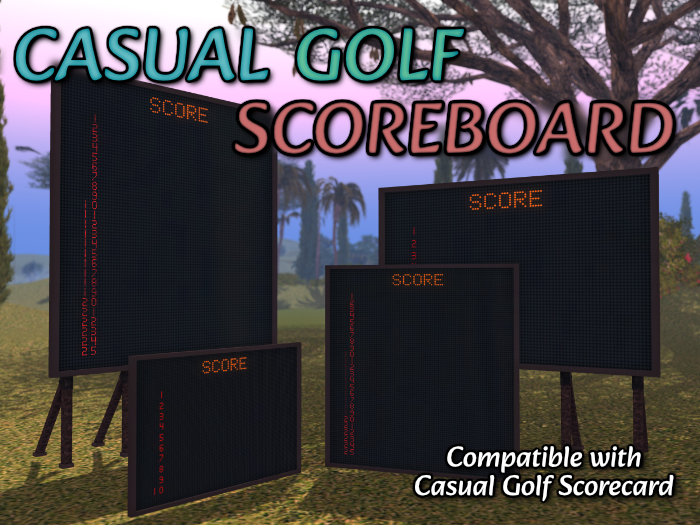 Casual Golf Scoreboard