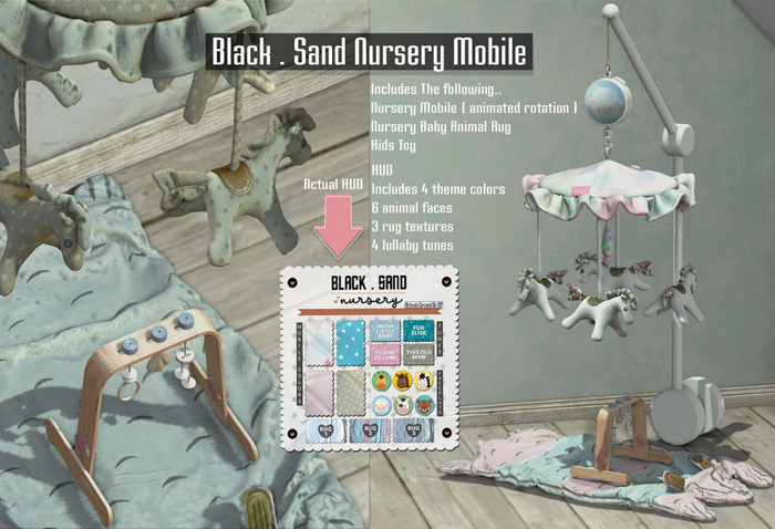 Black . Sand ▶Nursery Mobile Set◀