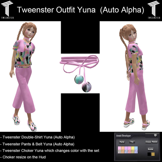 Tweenster Outfit Yuna  (Auto Alpha)