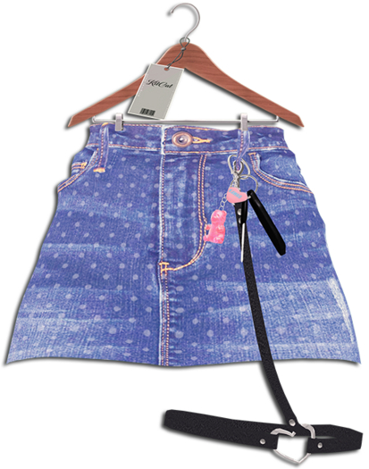 KitCat - HeartSick Skirt (Blue)