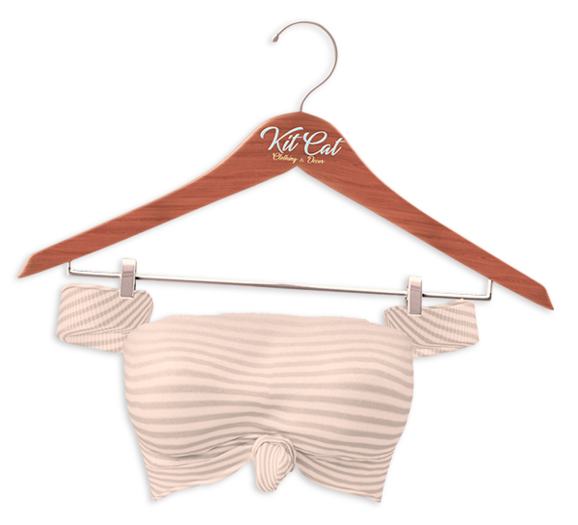 KitCat - HeartSick Tied Tube Top White