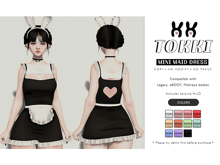 mini maid dresses Second Life Marketplace