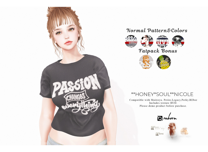 **Honey*Soul**Tee_Nicole(FATPACK)