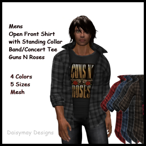 DMD-Open Front Guns N Roses Shirt Boxed