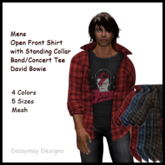 DMD-Open Front David Bowie Shirt Boxed