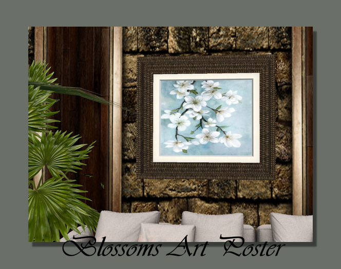 Blossoms Art Wall Decor -full perm texture