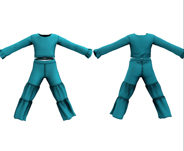 #UNIVERSA - Molly Pants - Cyan - YOUTH