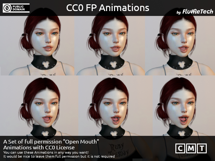 CC0 FP Open Mouth Poses