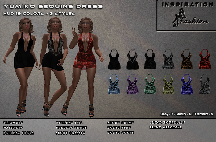 DEMO Yumiko Sequins Dress