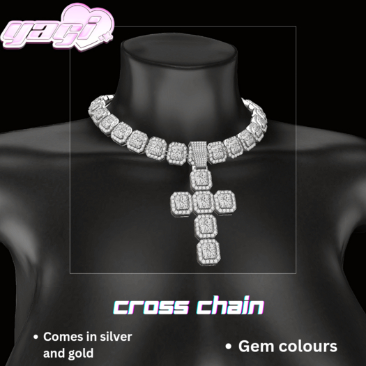 [YAGI] diamond cross chain pack