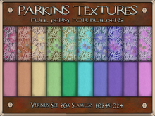 Parkins Textures - Vernus Set - 20x Full Perm Seamless 1024 - Fabric, Pattern, Floral, Flowers, Clothing, Embroidery