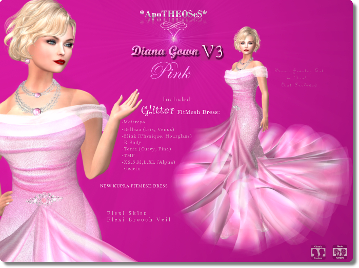 Pink Diana Gown V3