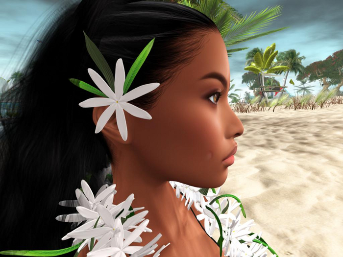 Tiare Ear Flowers - Right & Left