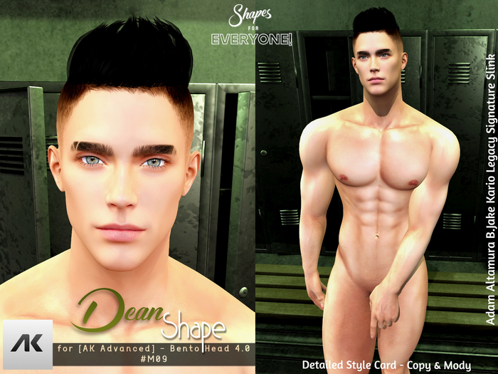 Shape DEAN for [AK Advanced] Head 4.0 #M09 MEGAPACK