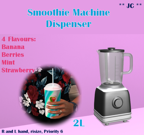 ** JC ** Milkshake Fruit Dispenser Black